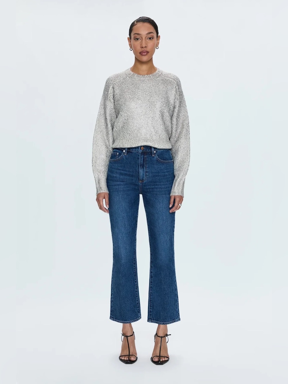 🆕 PISTOLA Ally Classic High-Rise Cropped Flare Jeans- Victory NWT SZ 29